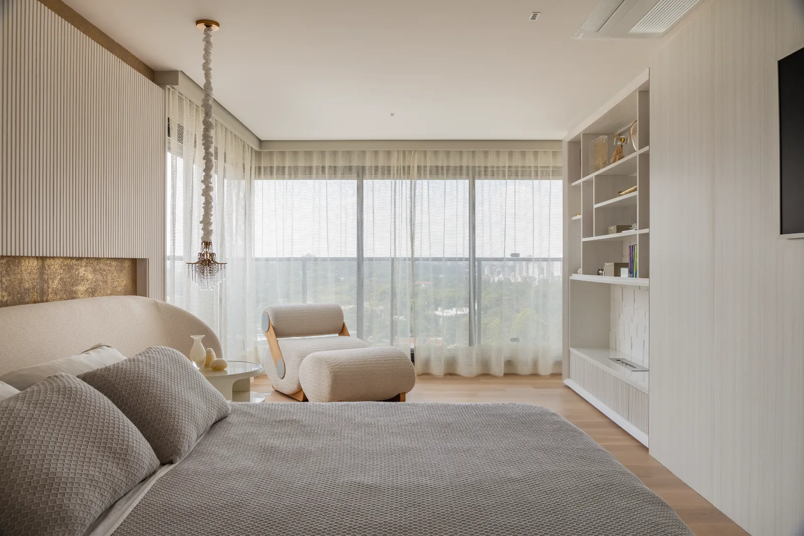 Apartamento Pintassilgo, suíte aberta para a vista